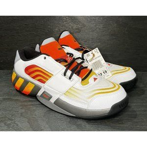 Adidas Agent Gil Restomod Men's US 12 White Gray Orange Yellow Retro Basketball